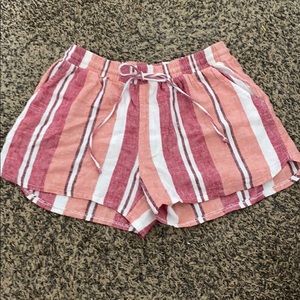 flowy striped shorts